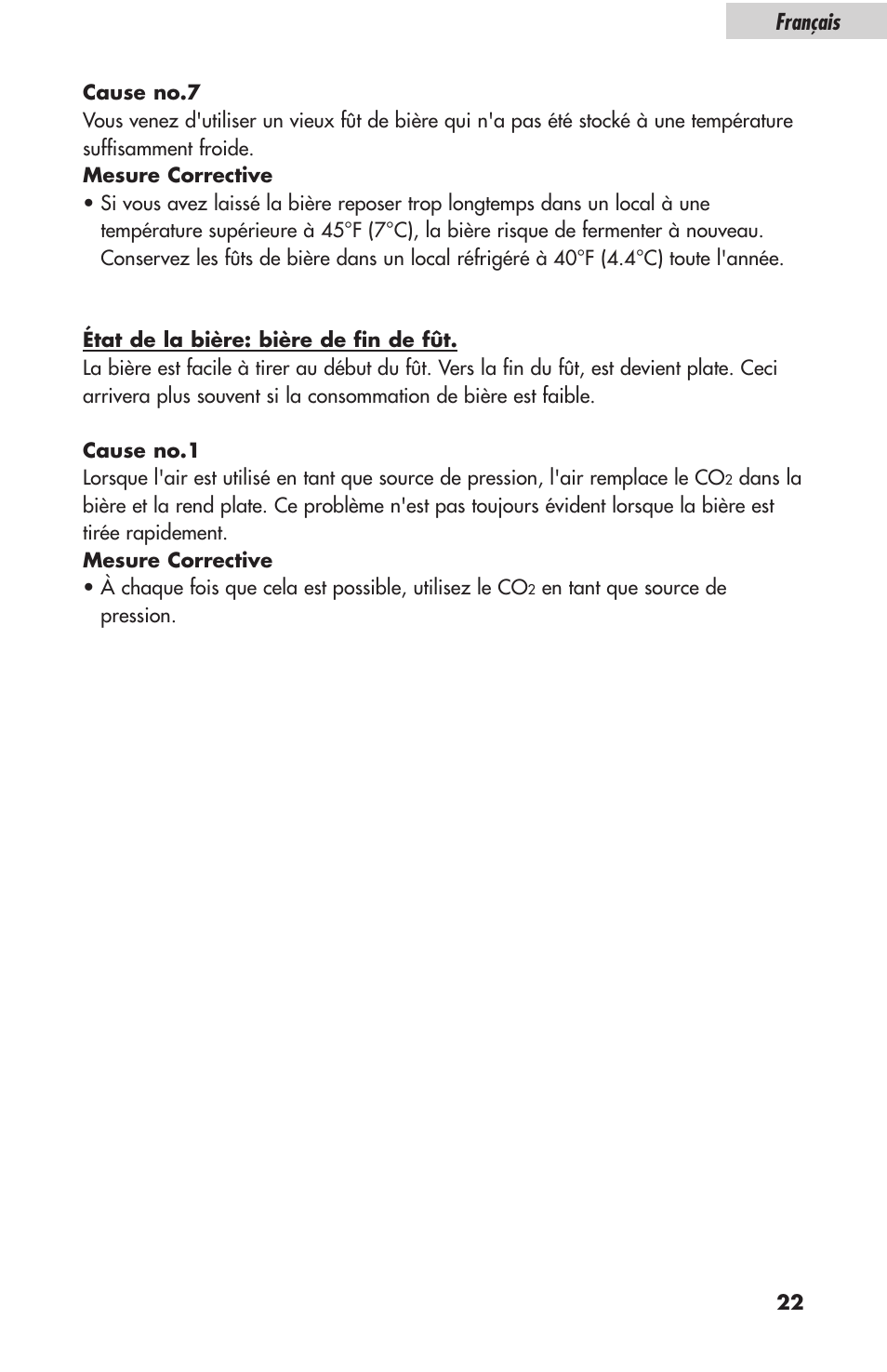 Français | haier HBF05E User Manual | Page 45 / 72