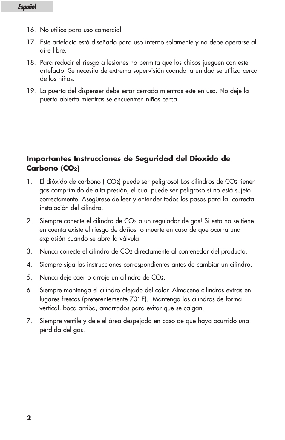 Español | haier HBF05E User Manual | Page 48 / 72