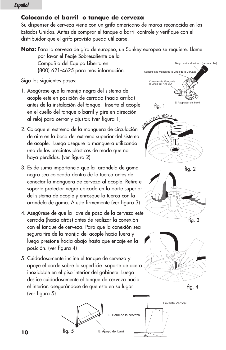 Colocando el barril o tanque de cerveza, Español | haier HBF05E User Manual | Page 56 / 72