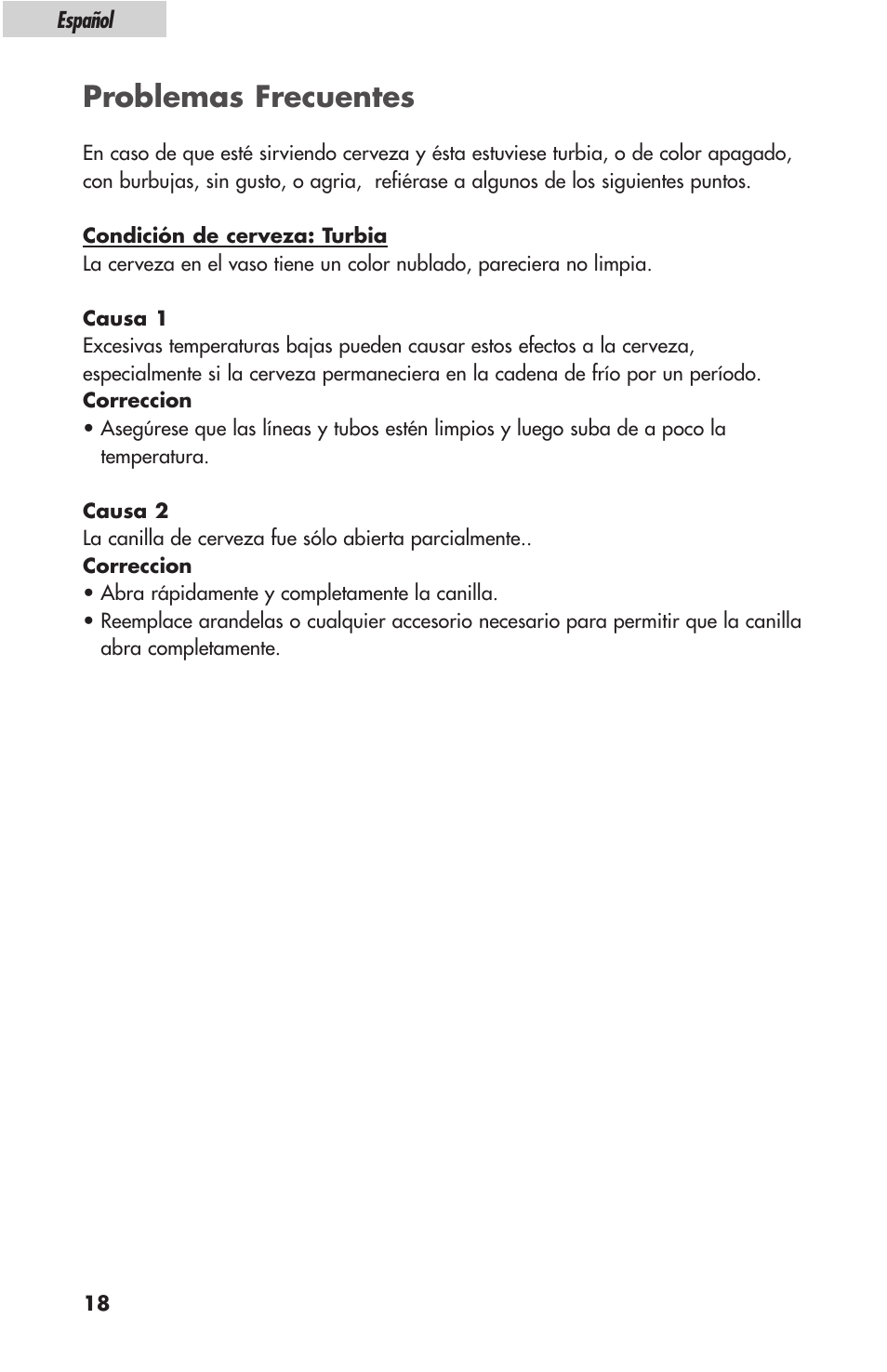 Problemas frecuentes | haier HBF05E User Manual | Page 64 / 72
