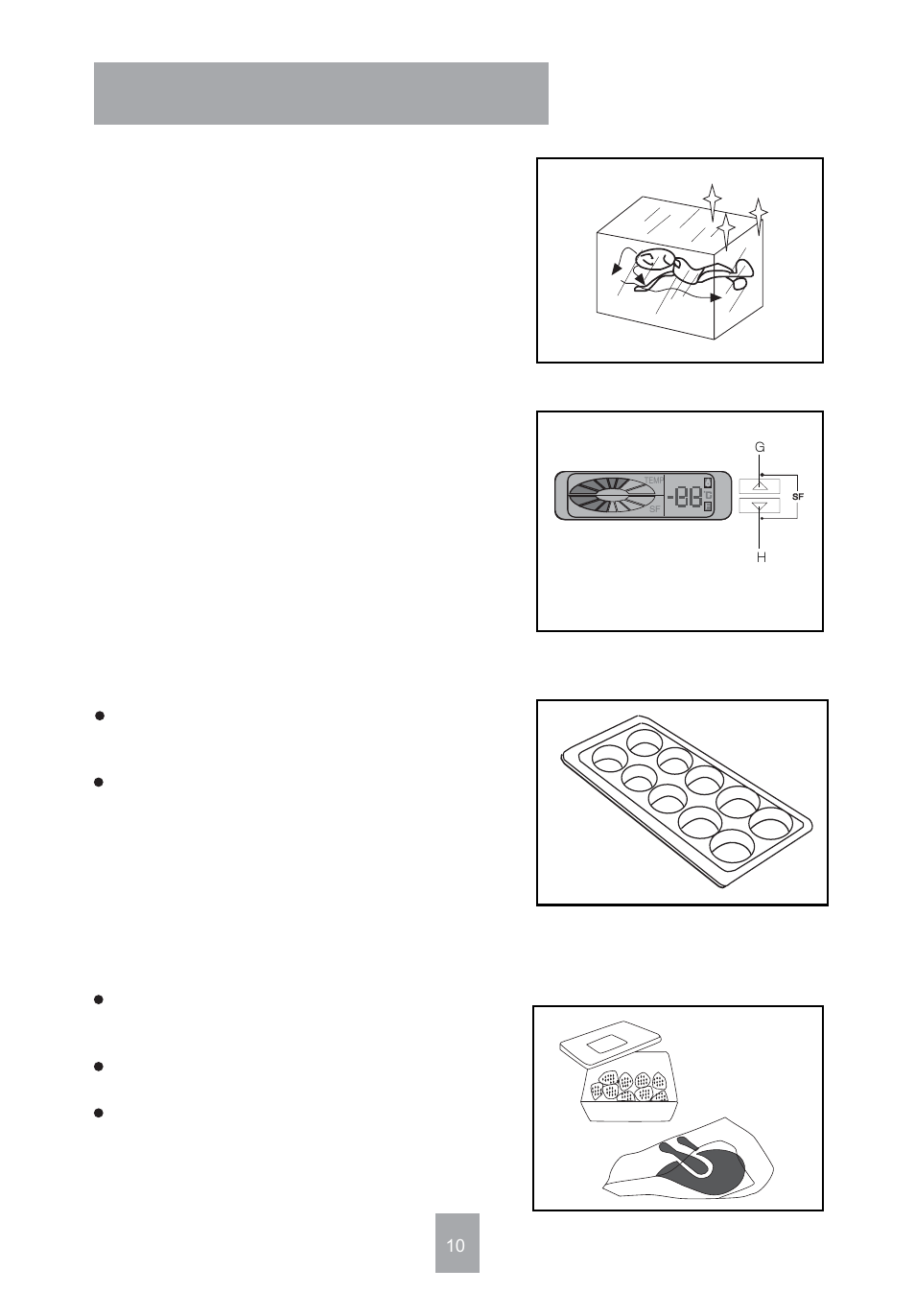 Freezer usage instruction, Quick-freezing, Making ice cubes | Key to freezing food | haier HF-299 User Manual | Page 9 / 13