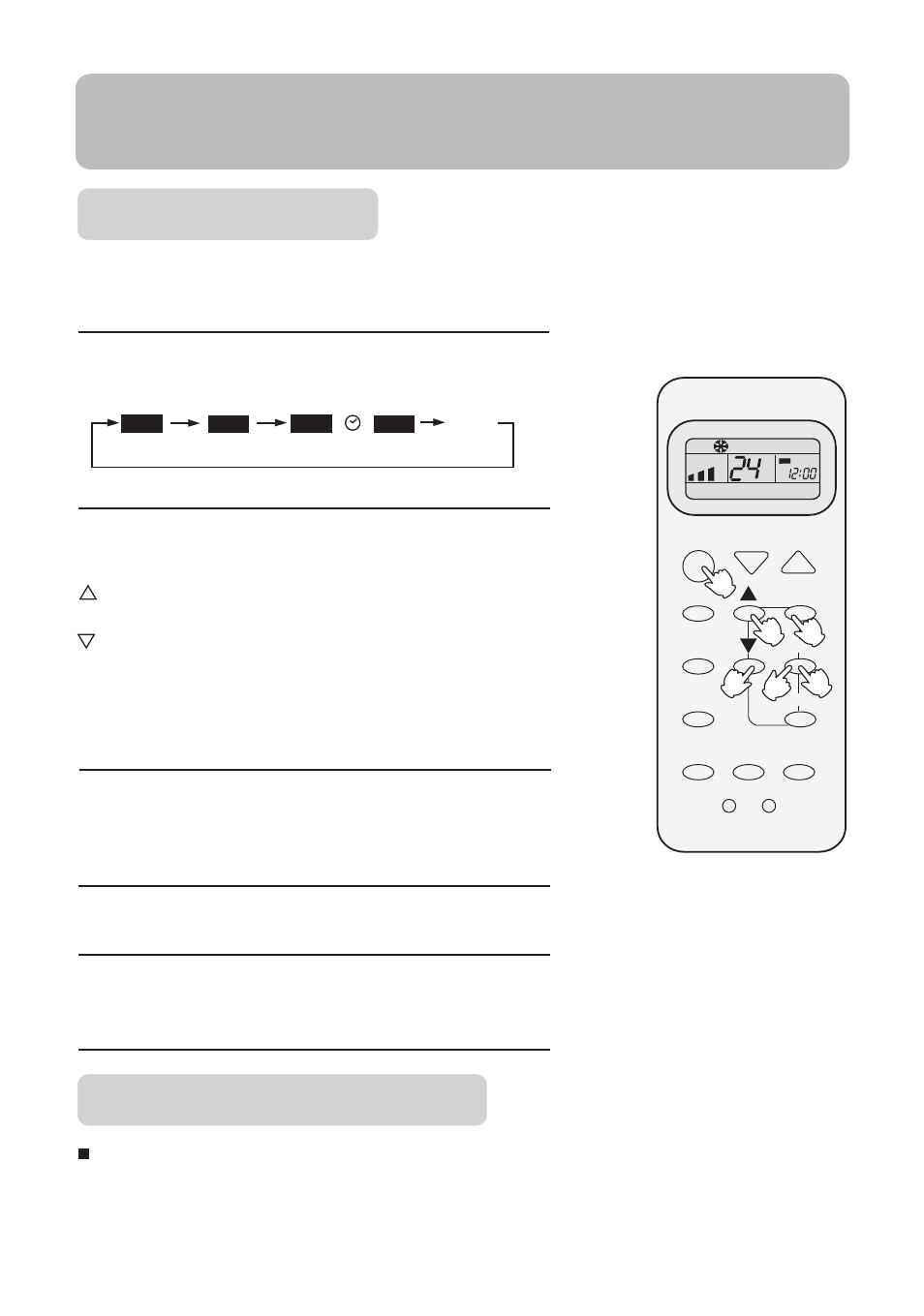 Operation, Timer on-off | haier Split Type Room Air Conditioner No. 0010551809 User Manual | Page 12 / 17
