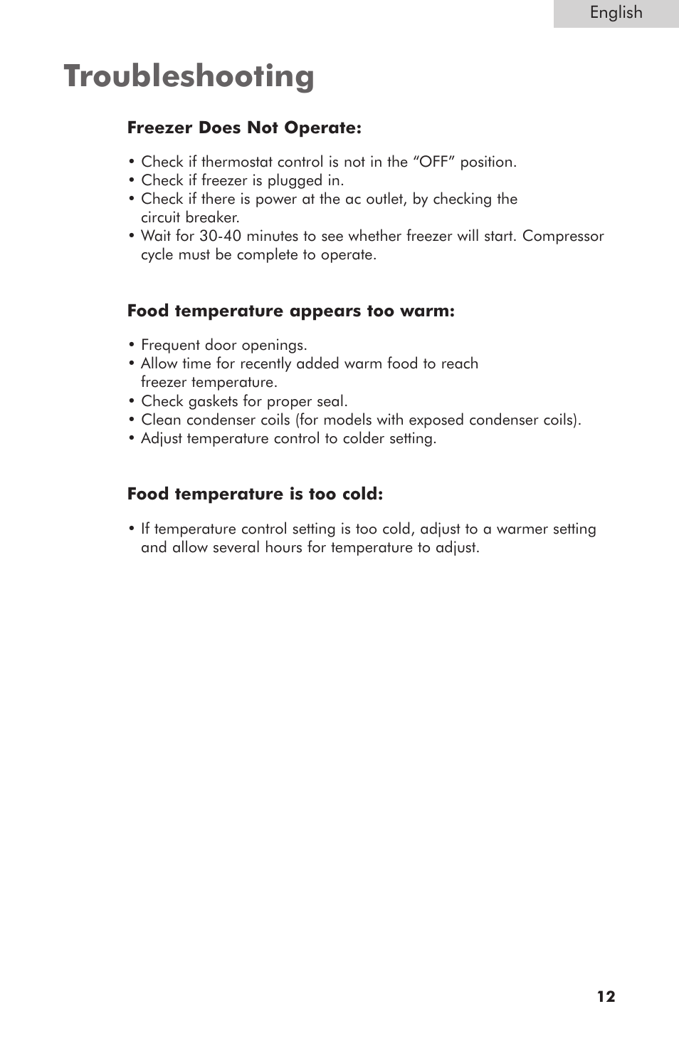 Troubleshooting | haier HCM050EC User Manual | Page 13 / 16