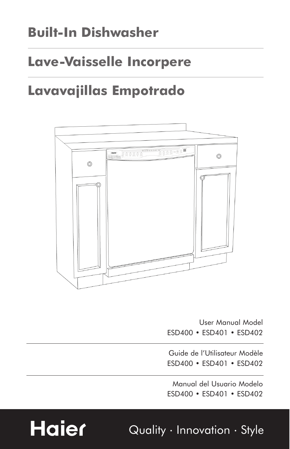 haier ESD400 User Manual | 33 pages