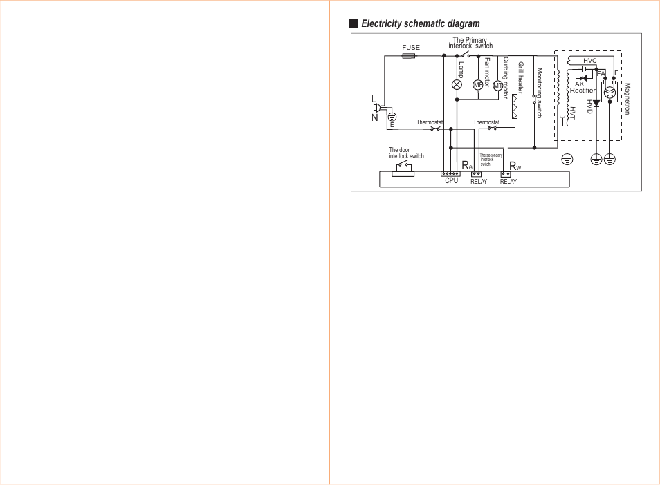 Electricity schematic diagram | haier HR-2080EG User Manual | Page 3 / 10