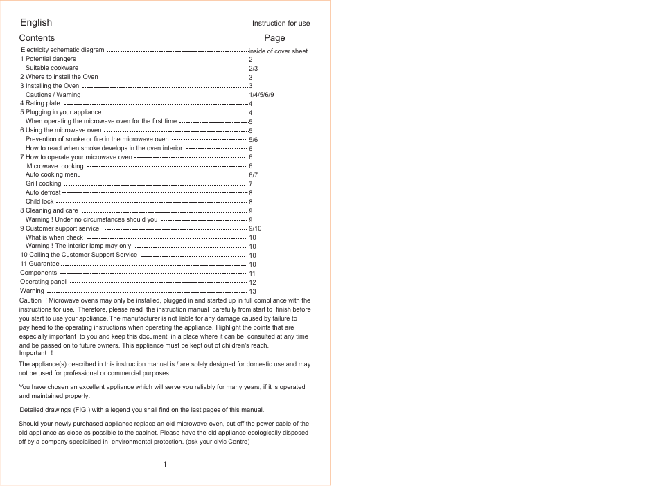 English | haier HR-2080EG User Manual | Page 4 / 10