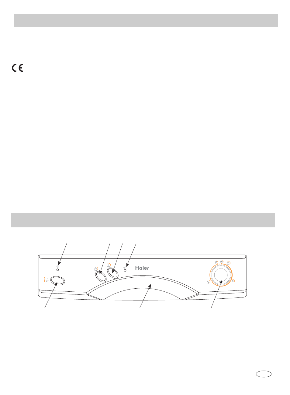 Af e, Bc d g | haier DW12-HFM User Manual | Page 2 / 12