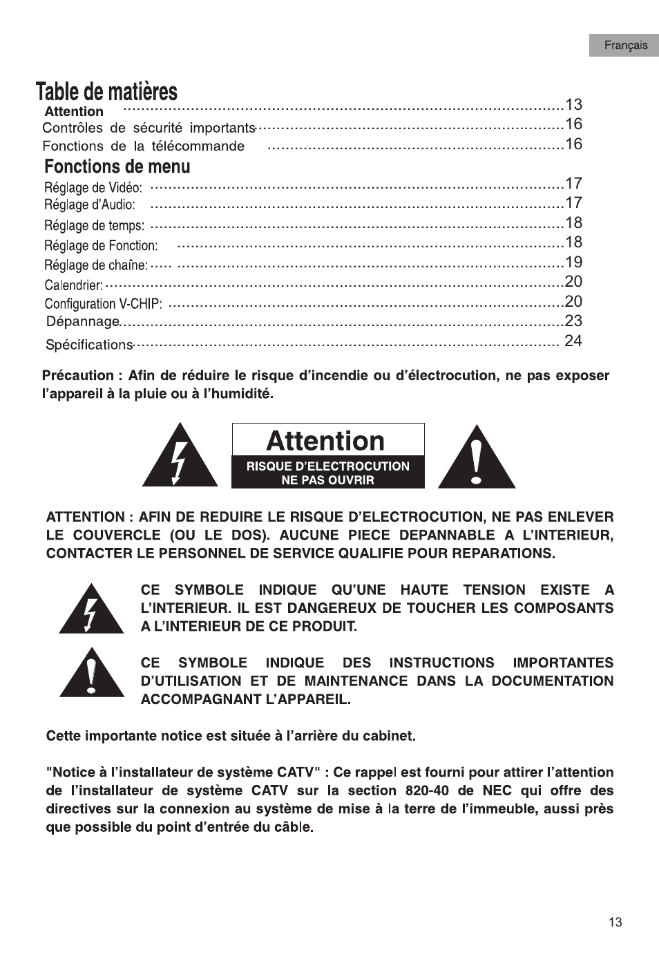 haier HTAF21S User Manual | Page 14 / 38