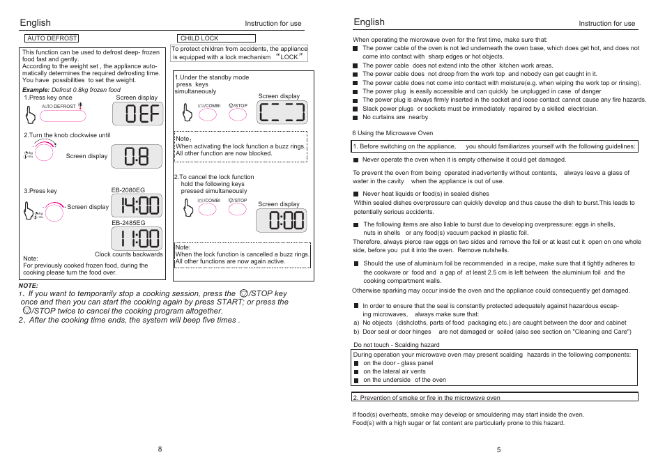 English | haier EB-2080EG User Manual | Page 7 / 8