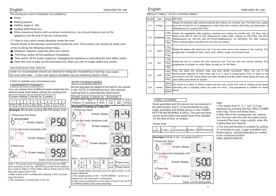 English | haier EB-2080EG User Manual | Page 8 / 8