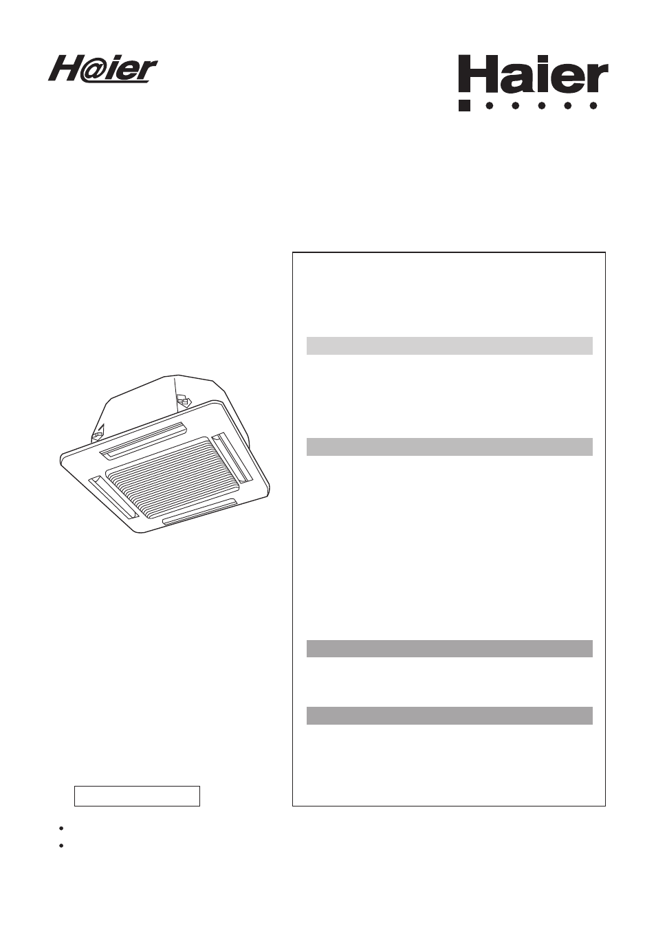 haier AB212BCBAA User Manual | 38 pages