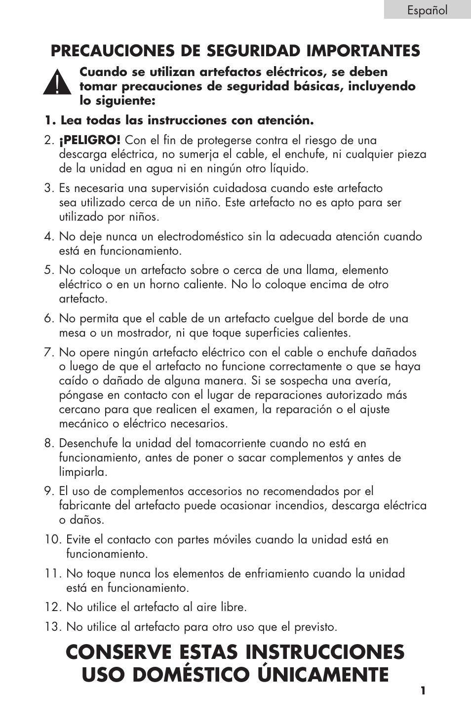 Precauciones de seguridad importantes | haier HPIMD25B User Manual | Page 24 / 36