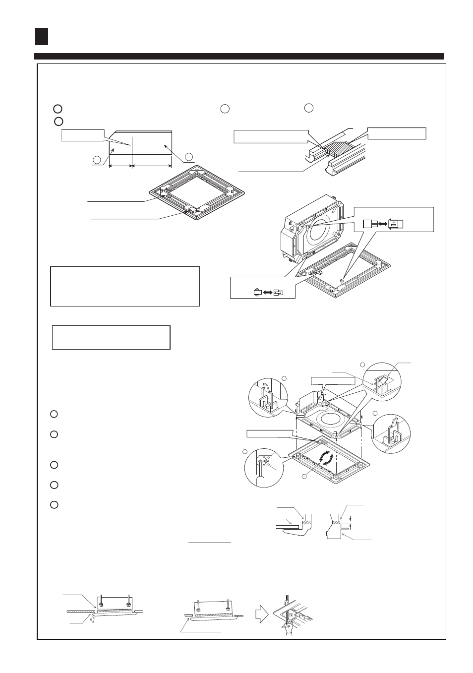 Installation procedure, Mounting on high ceiling | haier AB182ACBEA User Manual | Page 29 / 31