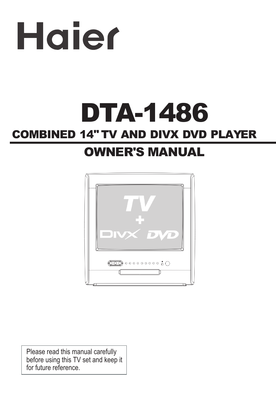 haier DTA-1486 User Manual | 64 pages