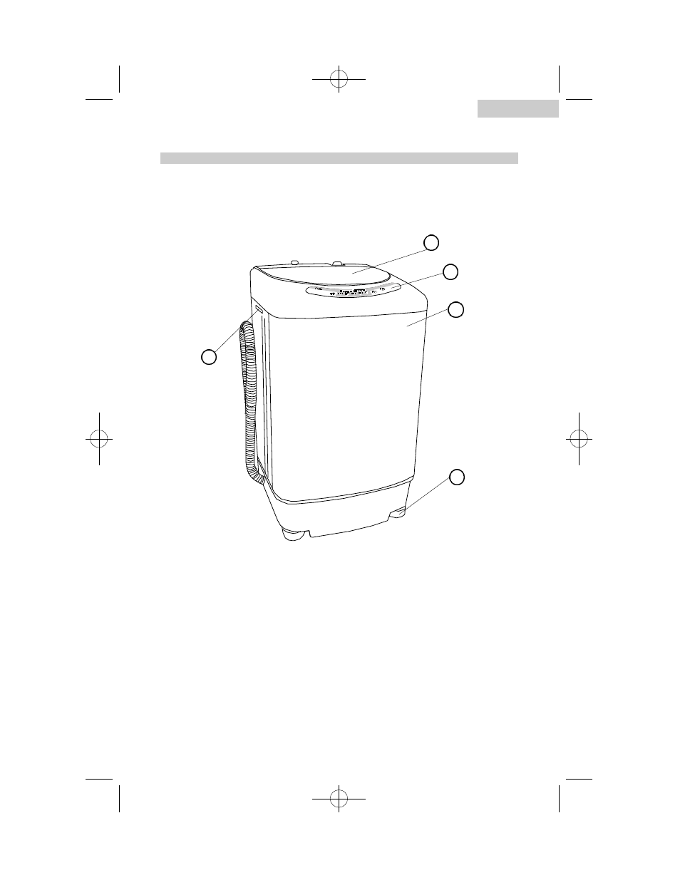 Operating instructions, Parts and features | haier HLP21E User Manual | Page 5 / 24