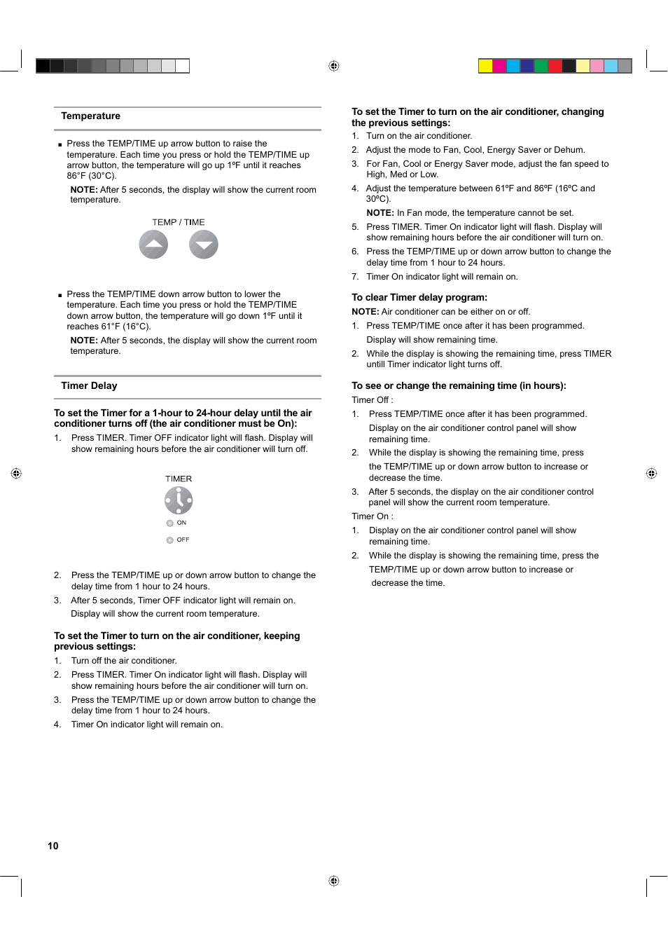 haier ESA424K-L User Manual | Page 10 / 44