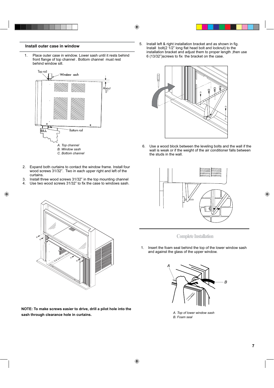Complete installation | haier ESA424K-L User Manual | Page 7 / 44