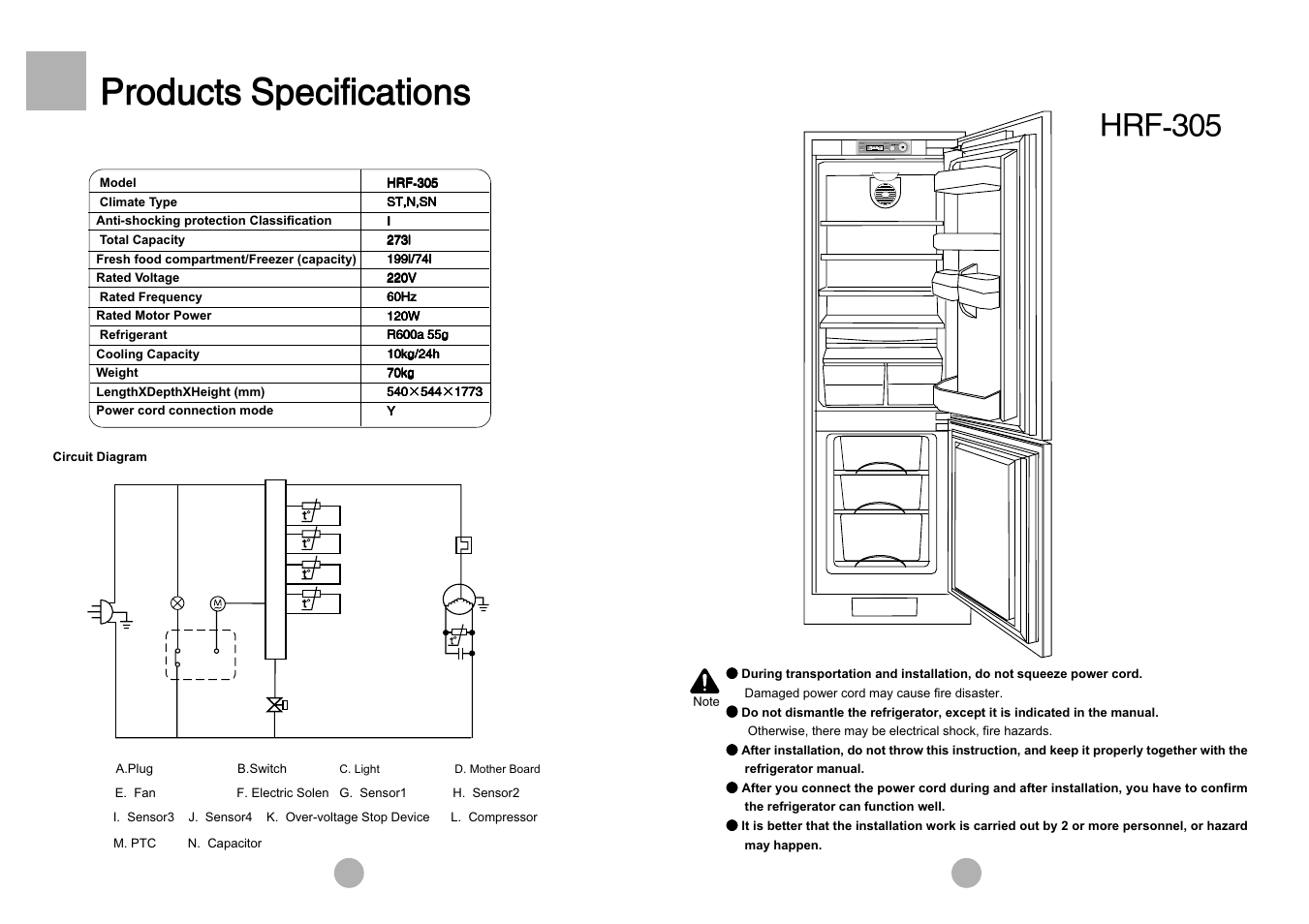 Mêççìåíë=pééåáñáå~нбзел, Eocjpmr, Fridge temp super freezing freezer temp fuzzy | haier HRF-305 User Manual | Page 16 / 23