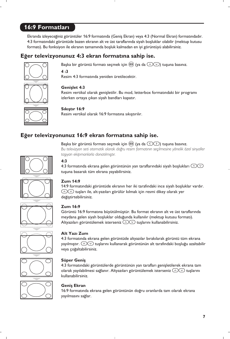 9 formatlar | Philips 28PW6008 User Manual | Page 79 / 84