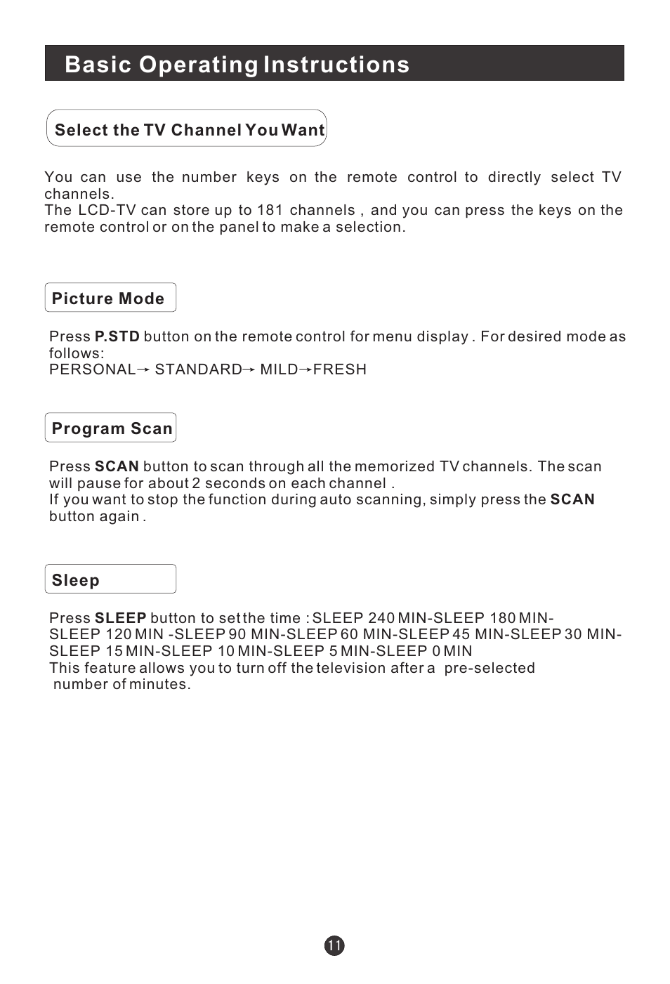 Basic operating instructions | haier HLA15 User Manual | Page 14 / 27