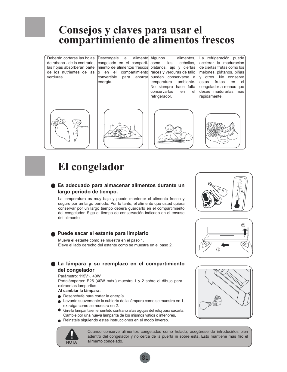 El congelador | haier PRCS25SD User Manual | Page 82 / 96