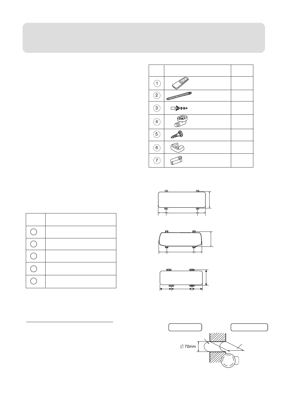 Installation manual of room air conditioner, Fixing of the unit, Tool necessary standard accessories | haier 0010557172 User Manual | Page 26 / 31