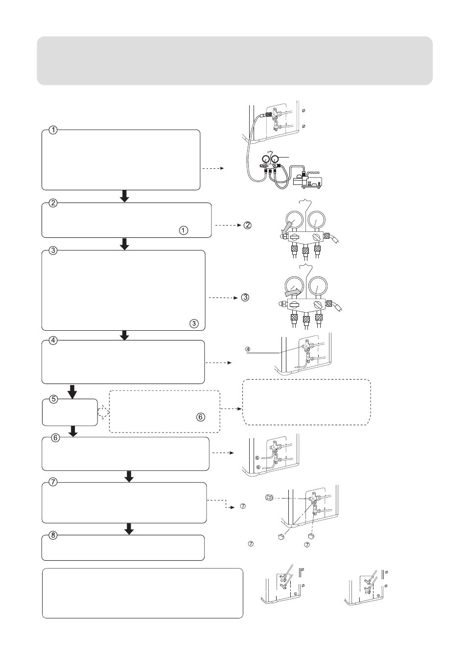 Installation manual of room air conditioner, Purging method:(for r407c), Open close | haier 0010557172 User Manual | Page 29 / 31