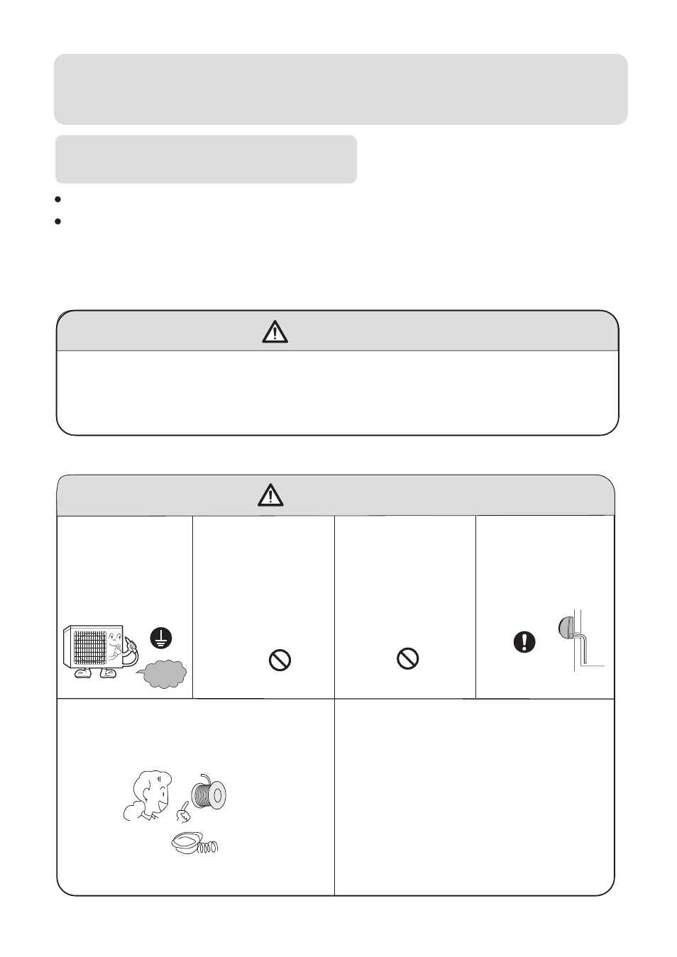 Cautions, Safety instruction installation, Warning | Caution | haier 0010557172 User Manual | Page 4 / 31