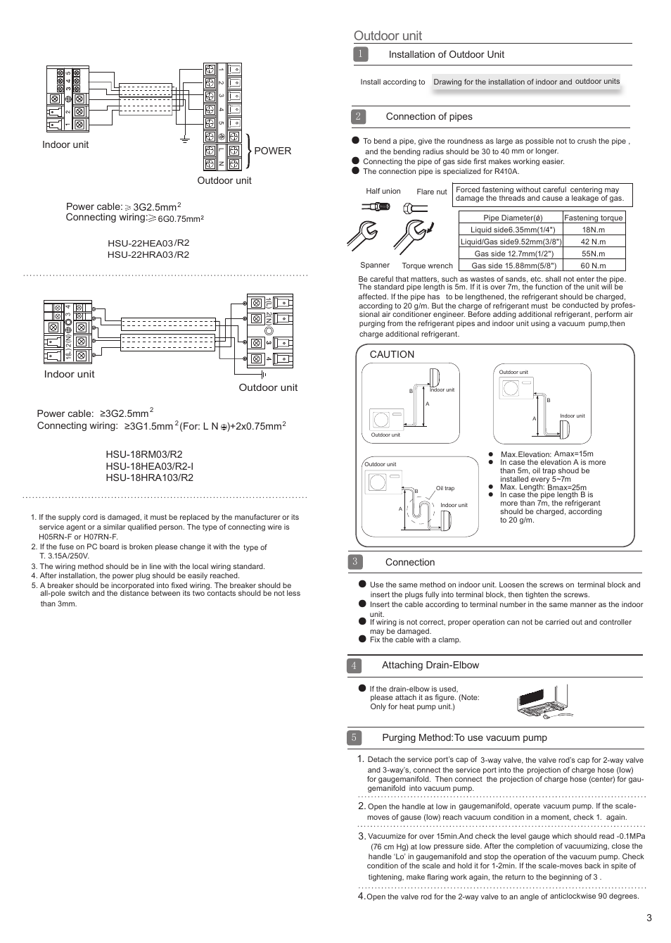 Outdoor unit | haier 0010506358 User Manual | Page 3 / 4
