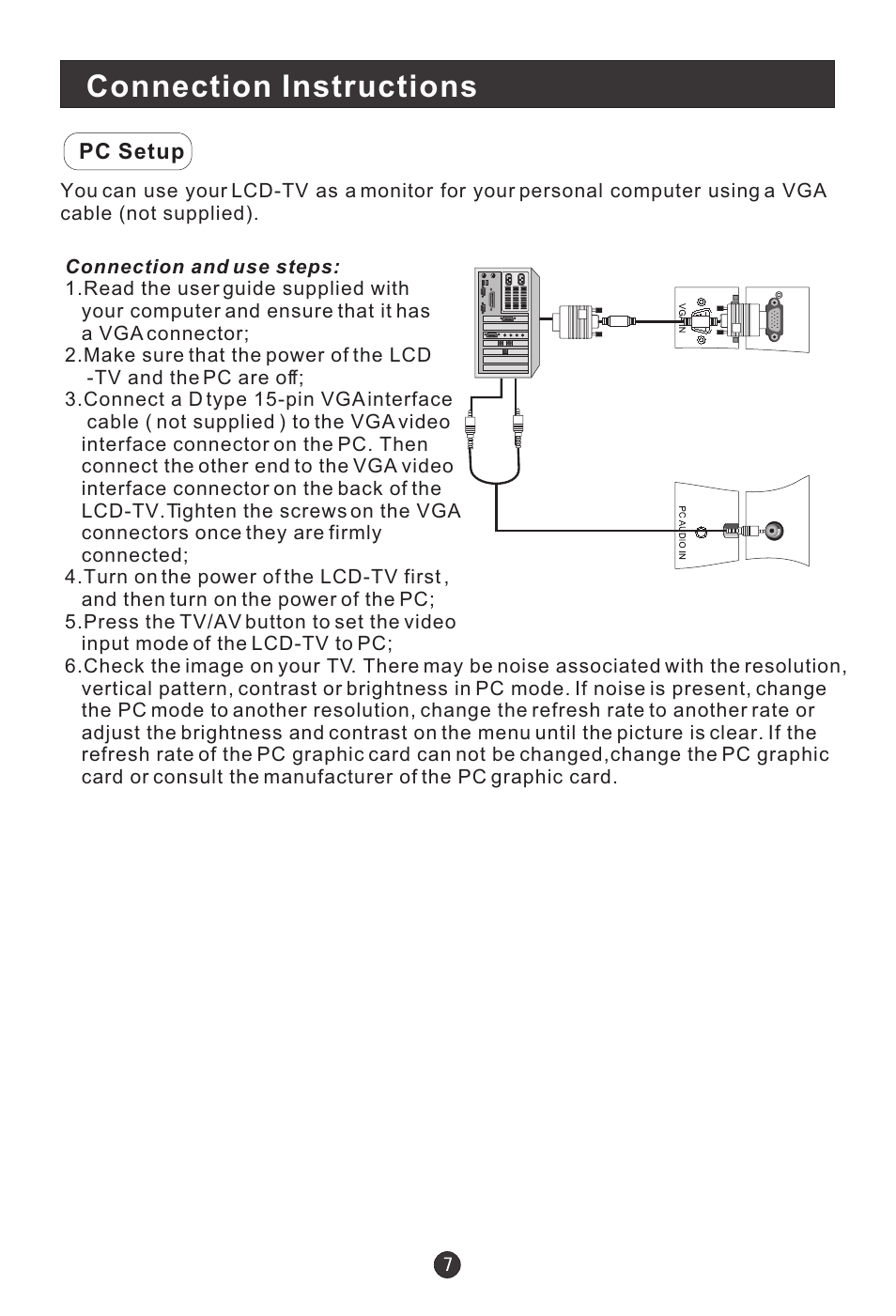 Connection instructions | haier HLC15B User Manual | Page 12 / 42