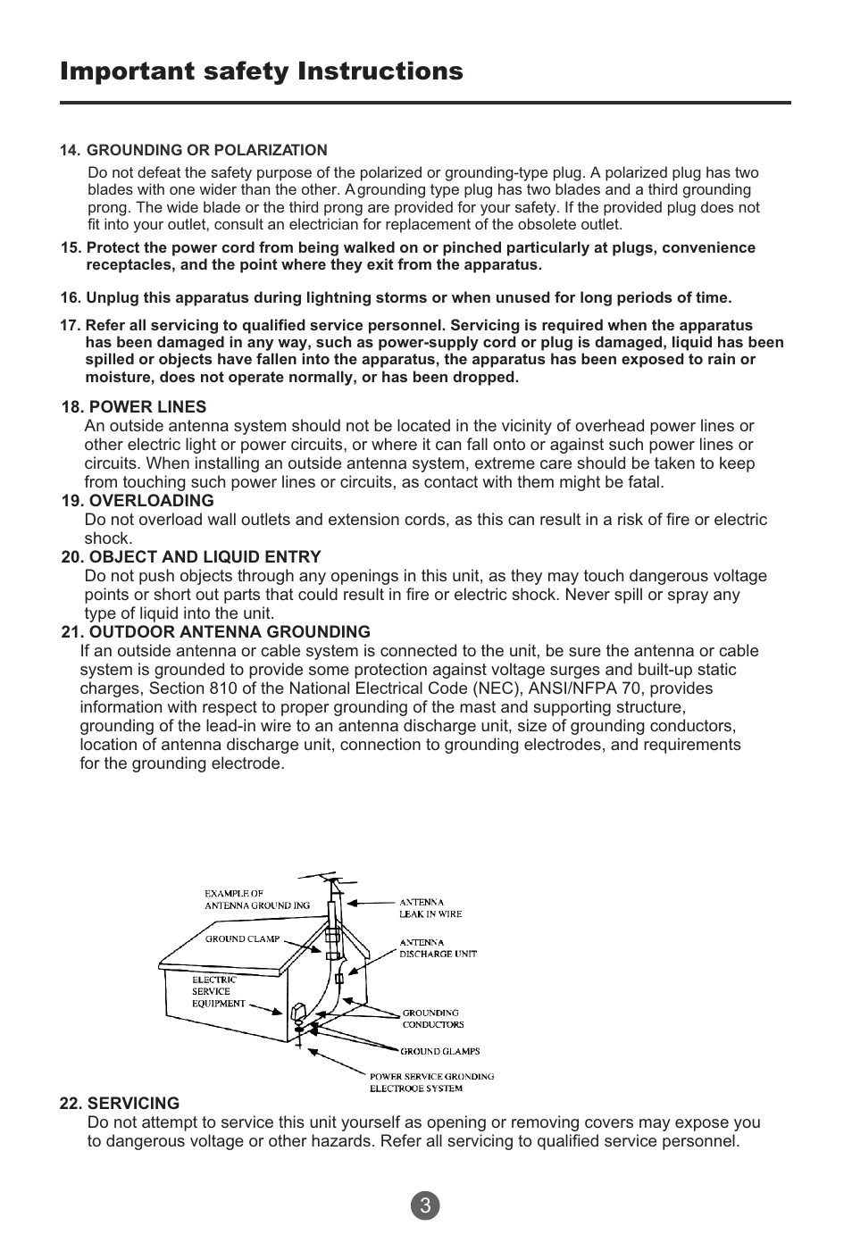 Important safety instructions | haier HTR20 User Manual | Page 4 / 80