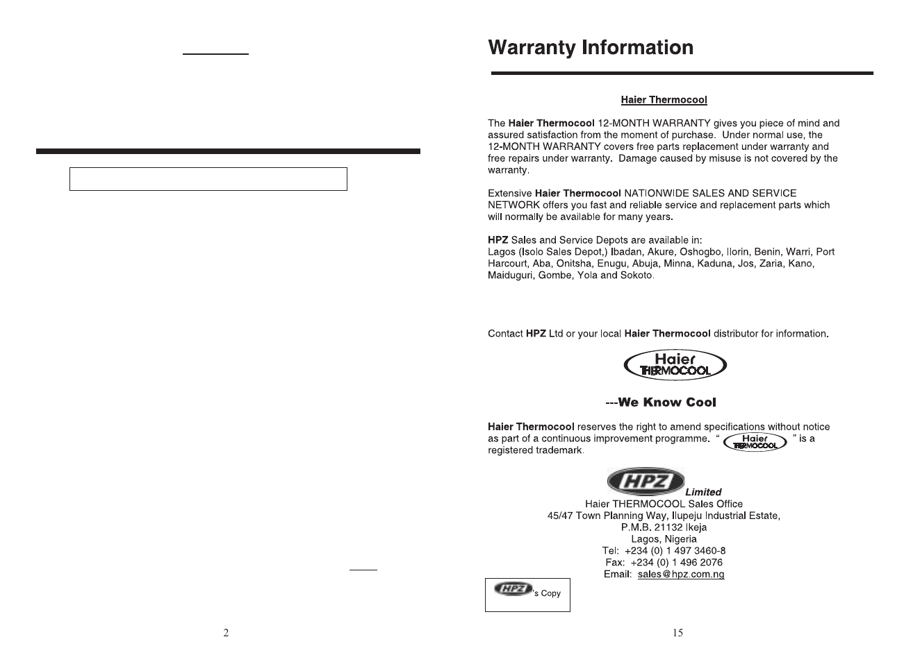 Important safeguards, Danger | haier BD-142E User Manual | Page 4 / 10