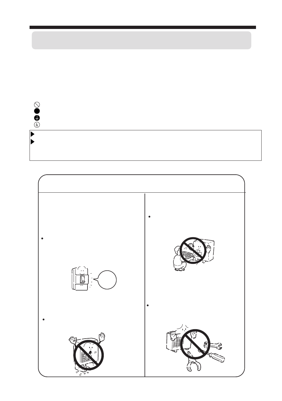 Safety cautions, Warning | haier AU282AHERA User Manual | Page 4 / 26