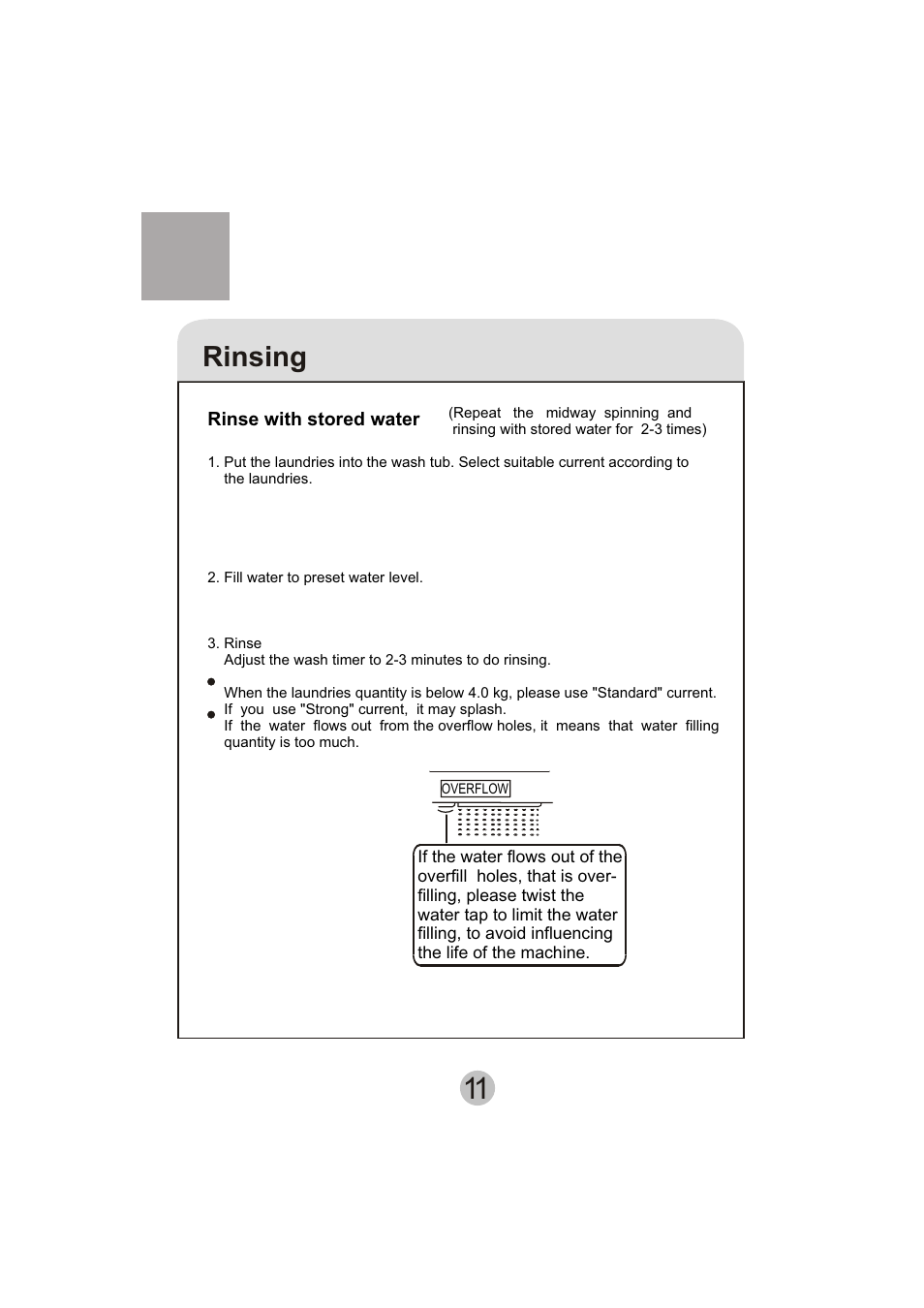 Rinsing | haier HWM110-23BS User Manual | Page 13 / 18