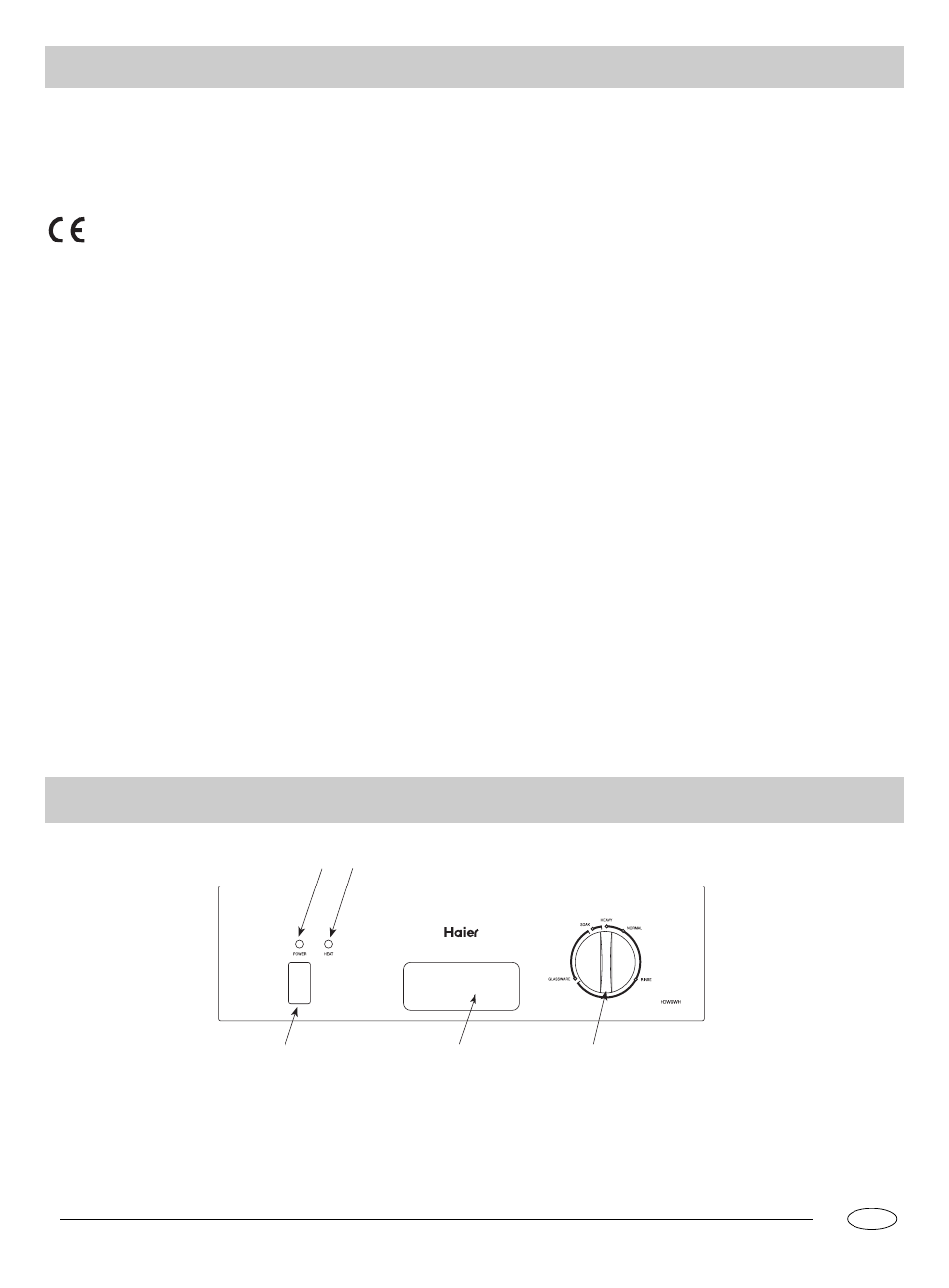 haier HDW9WH User Manual | Page 2 / 11