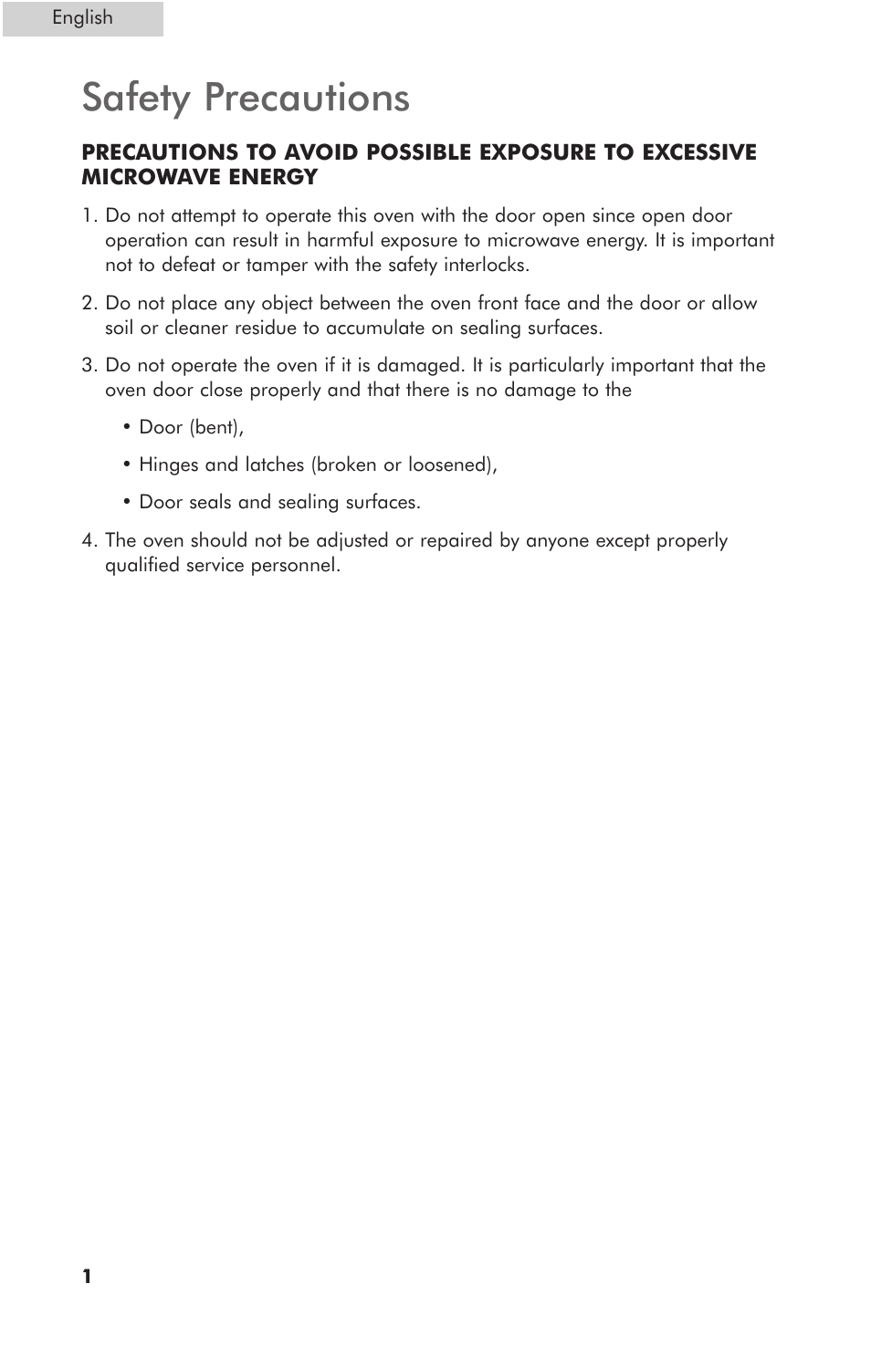 Safety precautions | haier MWG7047TW / B User Manual | Page 2 / 22