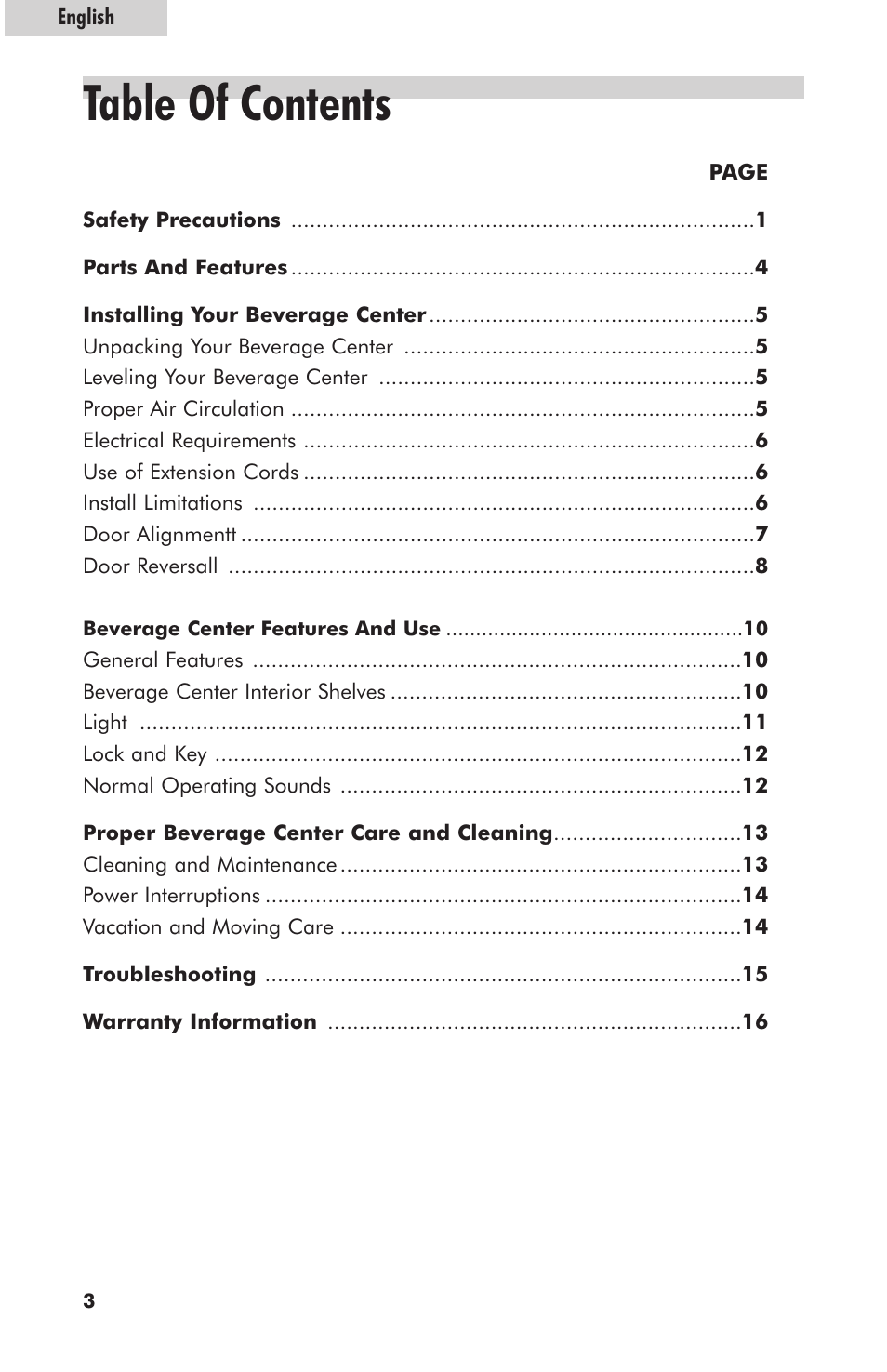 haier hc125fvs User Manual | Page 4 / 48