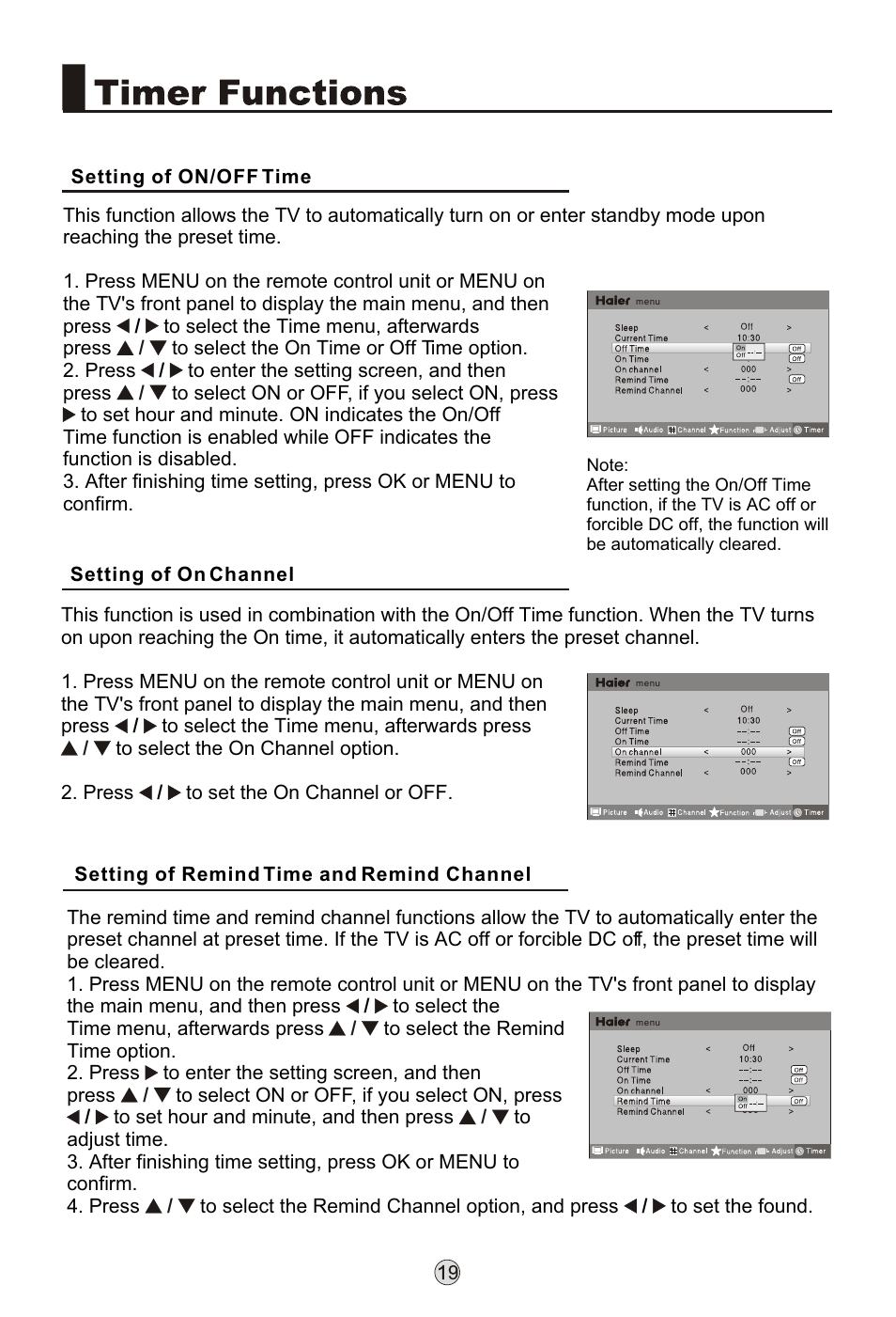 Т³гж 21 | haier L32K3 User Manual | Page 21 / 36