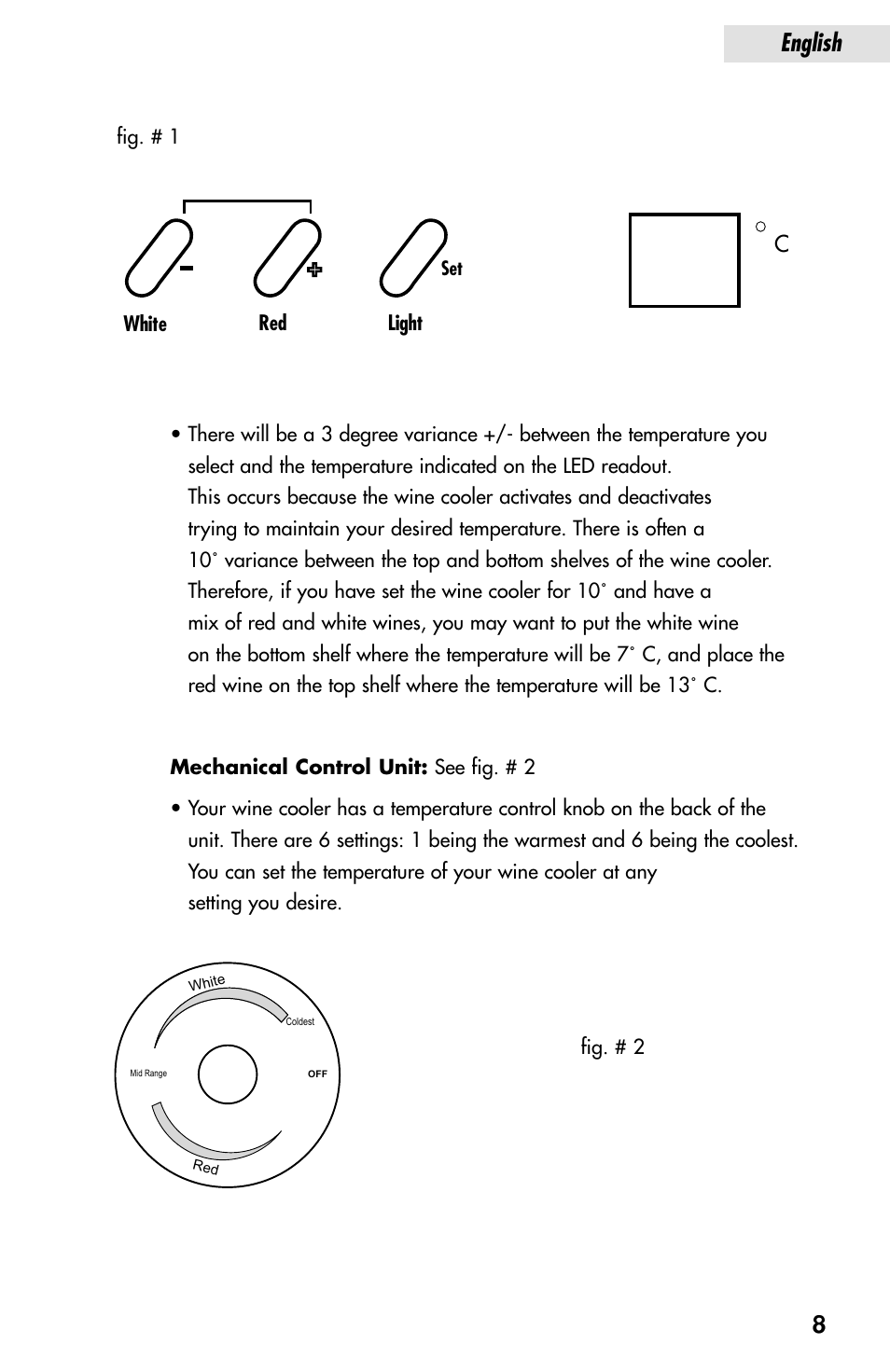 English 8 | haier JC-82G User Manual | Page 9 / 13