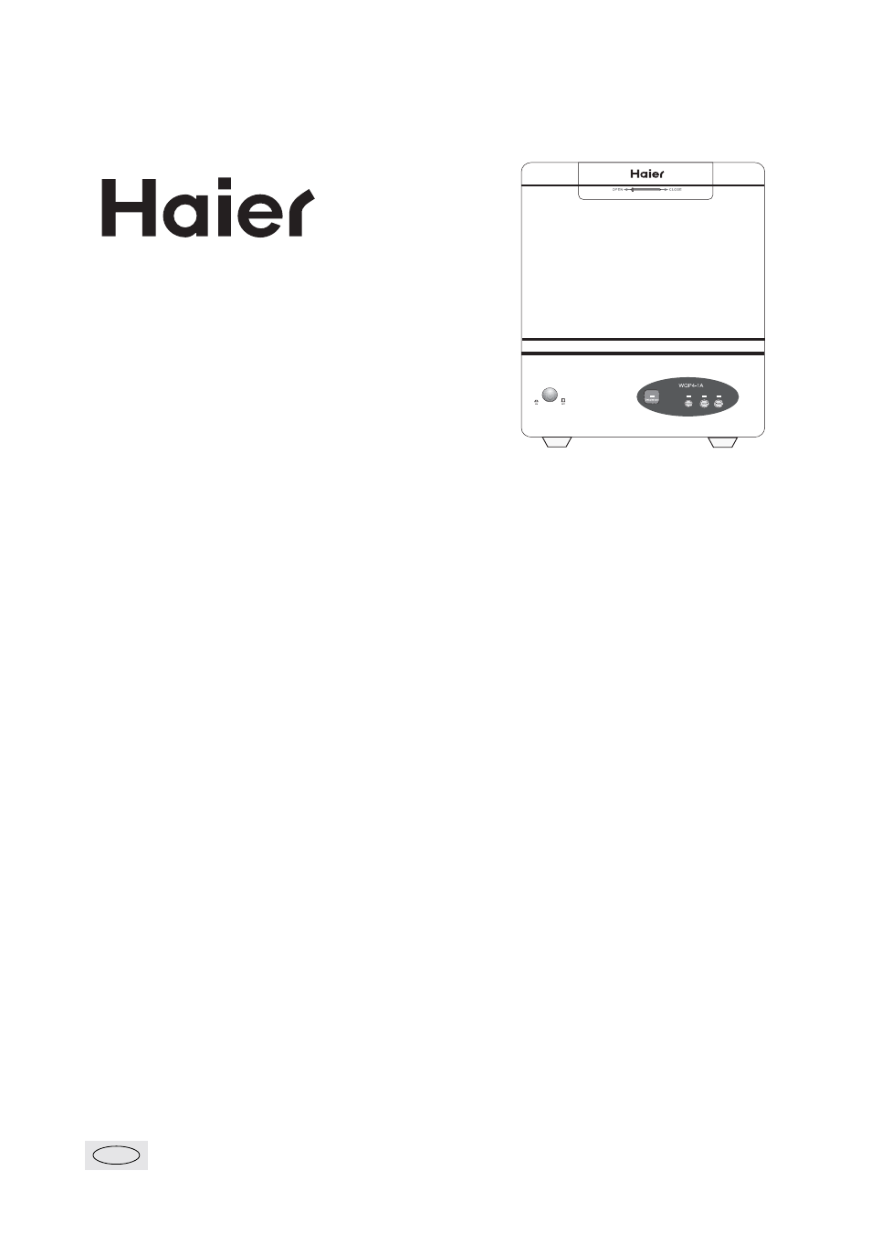 haier WQP4-1A User Manual | 18 pages