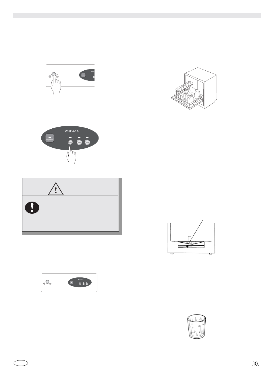Operation instructions, Caution, Gb knmk | haier WQP4-1A User Manual | Page 11 / 18
