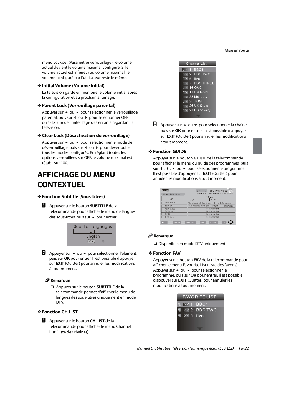 Affichage du menu contextuel | haier 0090504932V User Manual | Page 53 / 95