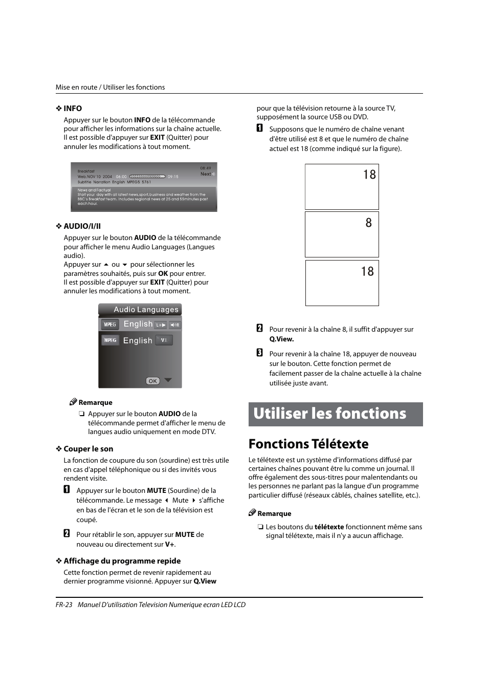 Utiliser les fonctions, Fonctions télétexte | haier 0090504932V User Manual | Page 54 / 95