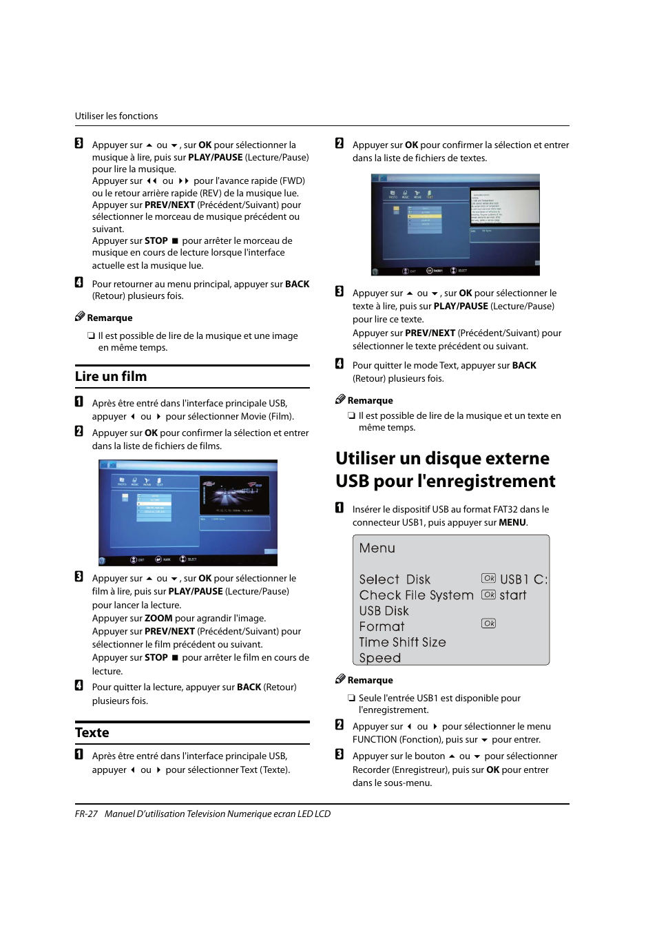 Lire un film, Texte | haier 0090504932V User Manual | Page 58 / 95