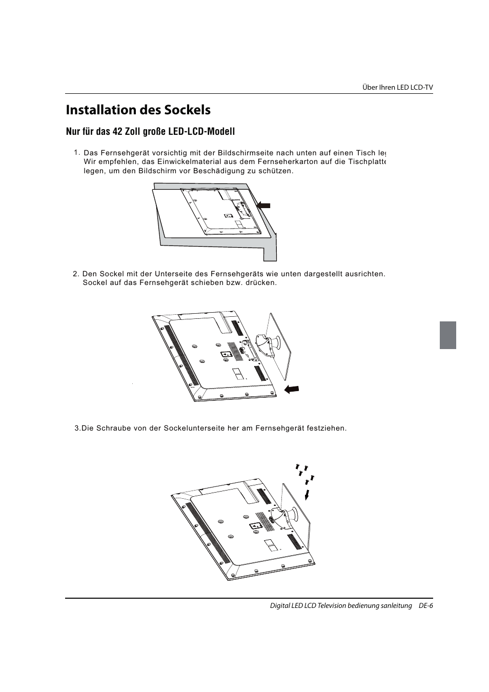 Installation des sockels | haier 0090504932V User Manual | Page 69 / 95