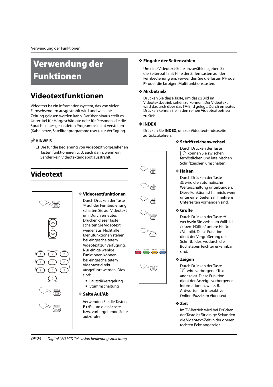 Verwendung der funktionen, Videotextfunktionen, Videotext | haier 0090504932V User Manual | Page 88 / 95