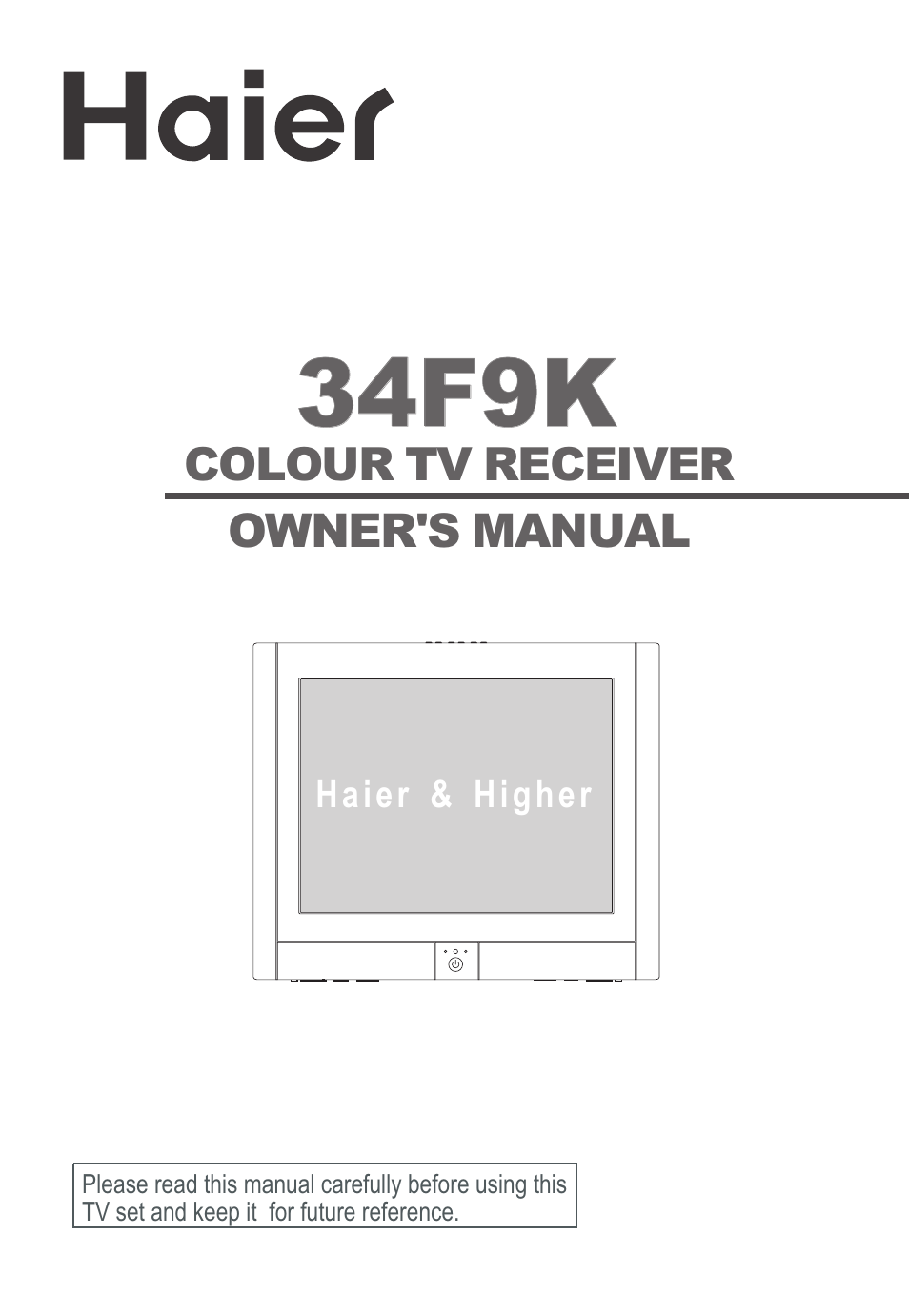 haier 34F9K User Manual | 27 pages