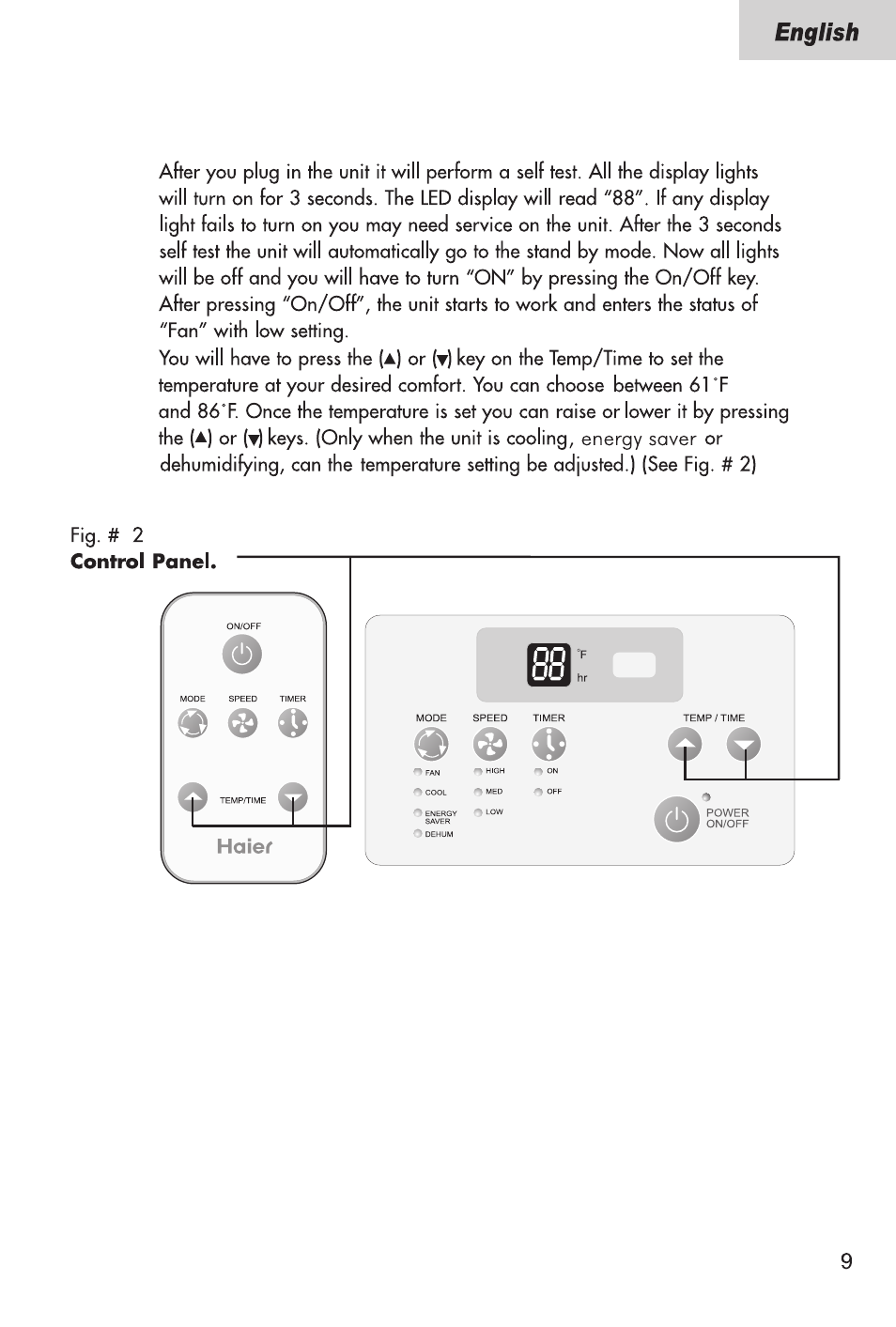 haier ESA3245 User Manual | Page 11 / 26