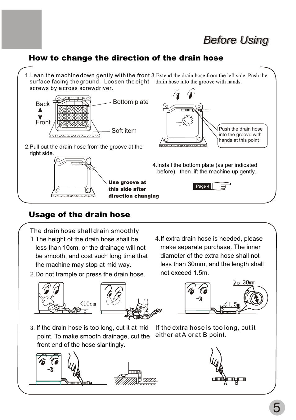 Before using | haier HQM62-K User Manual | Page 7 / 20