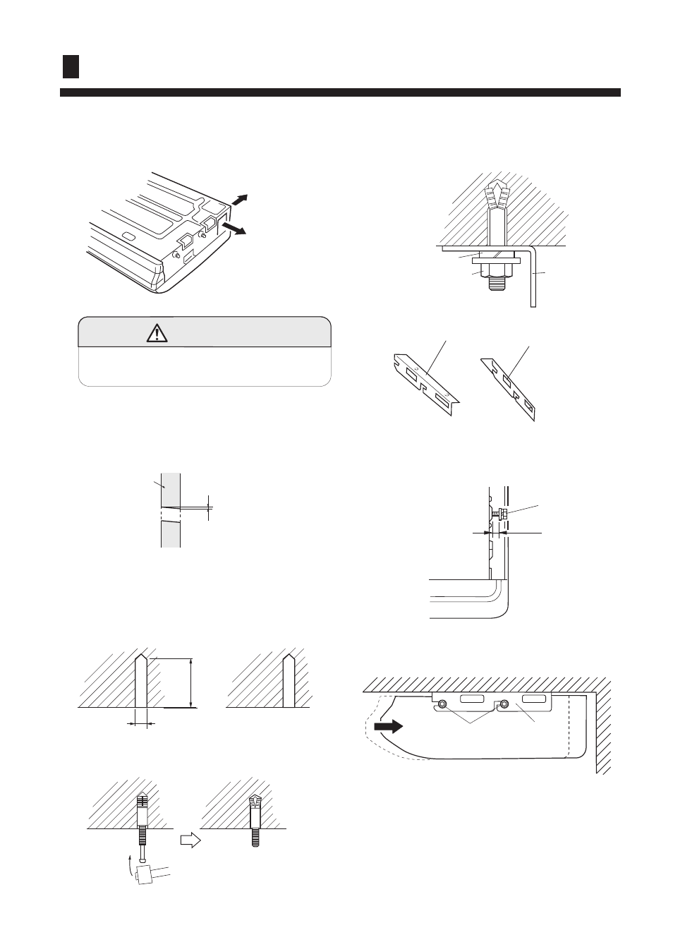 Installation procedures, Caution | haier AC142ACEAA User Manual | Page 13 / 23